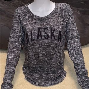 NWT Heathered Grey “Alaska” Long Sleeve Shirt